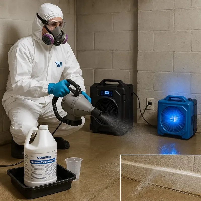 Sanitization and Odor Removal process in Covington, VA